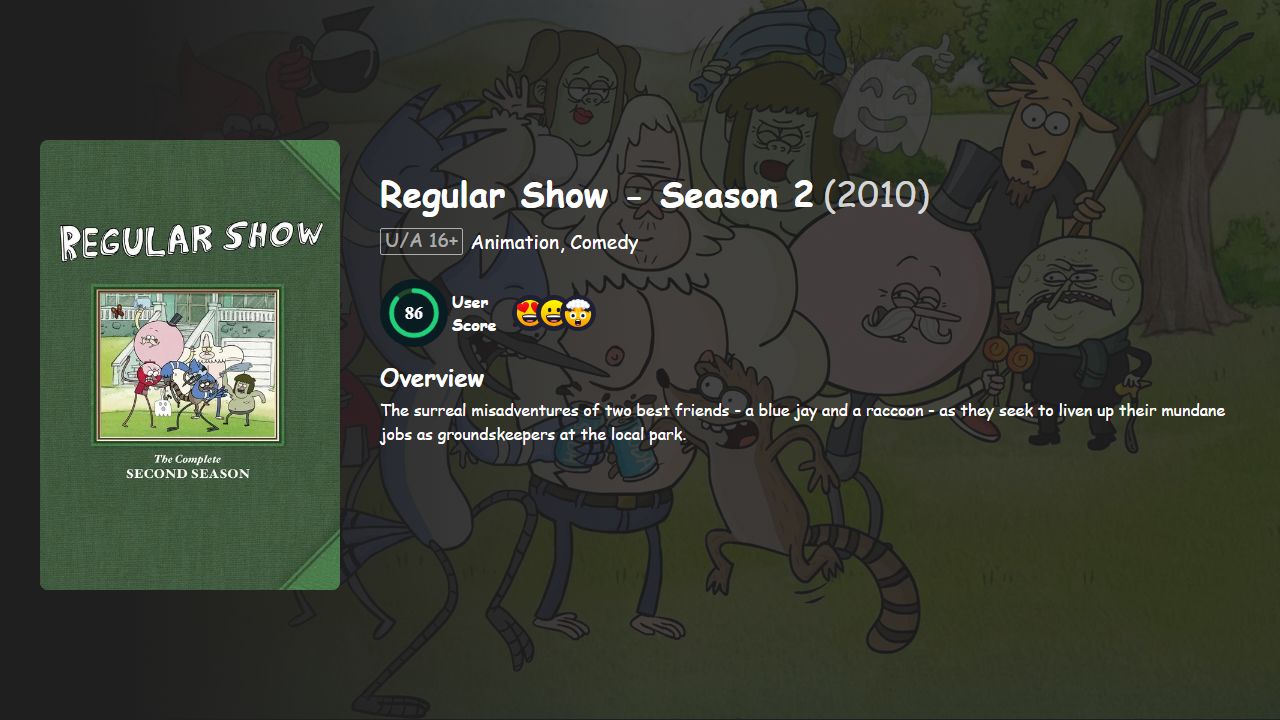 Regular Show Season 2 Hindi-English Dubbed