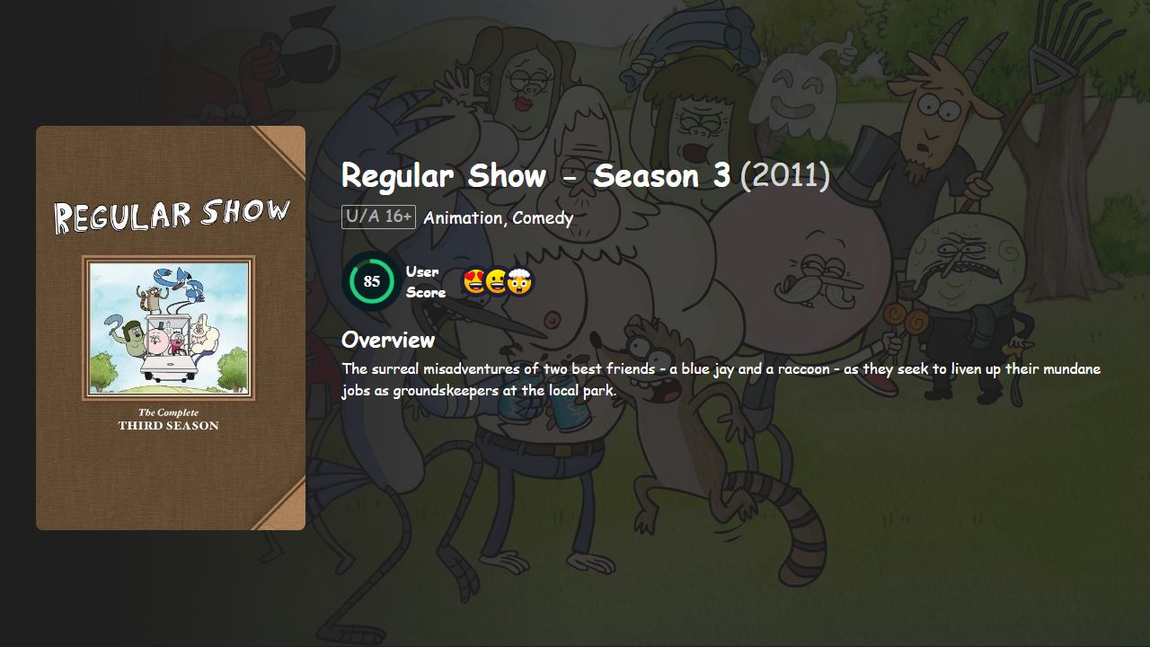 Regular Show Season 3 Hindi-English Dubbed
