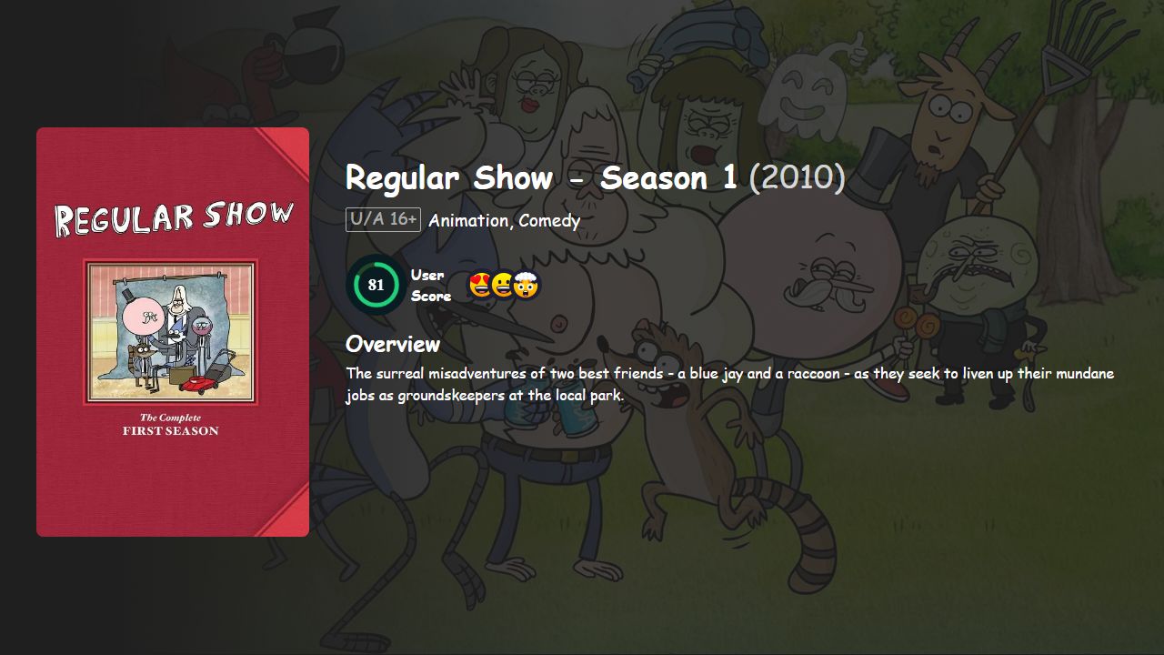 Regular Show Season 1 Hindi-English Dubbed