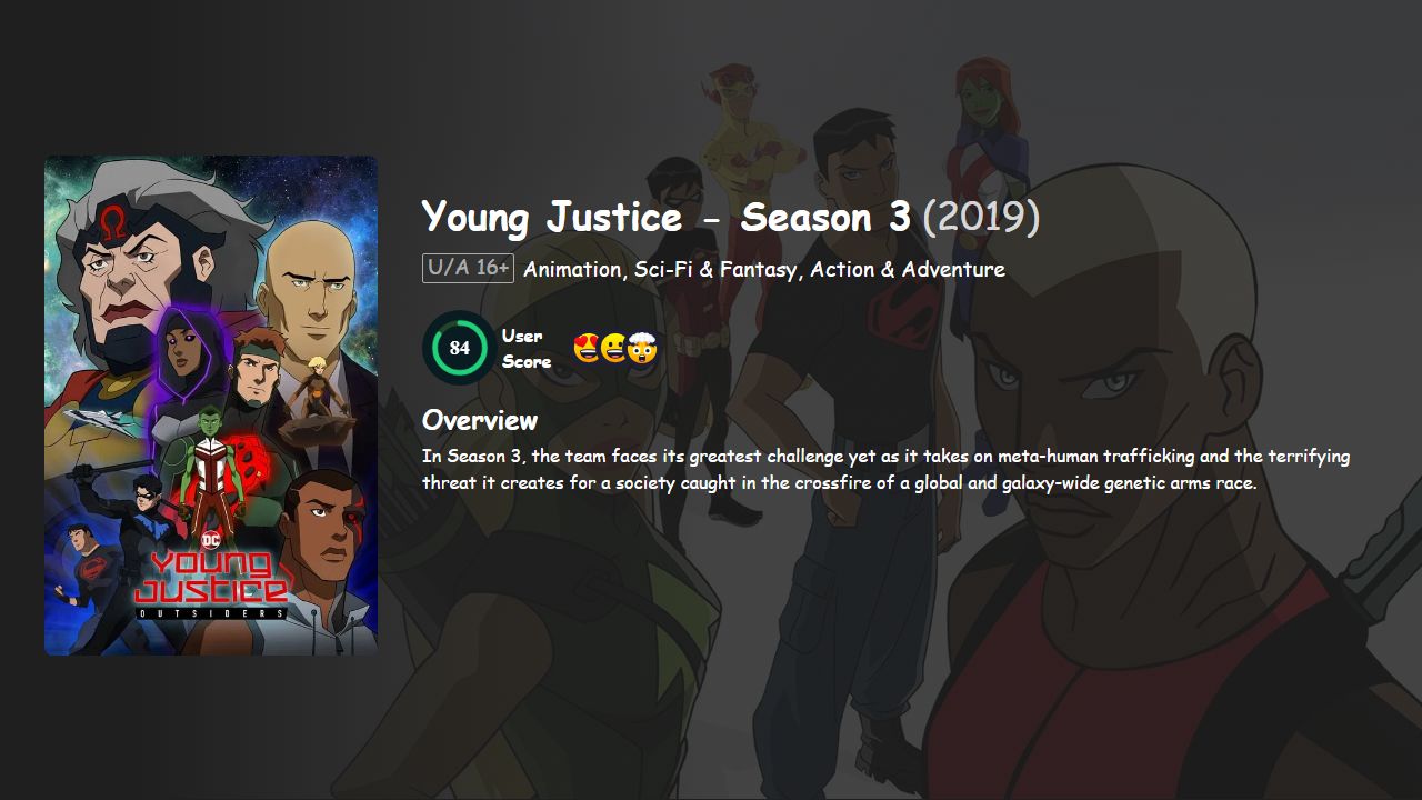 Young Justice Season 3 Hindi-English Dubbed