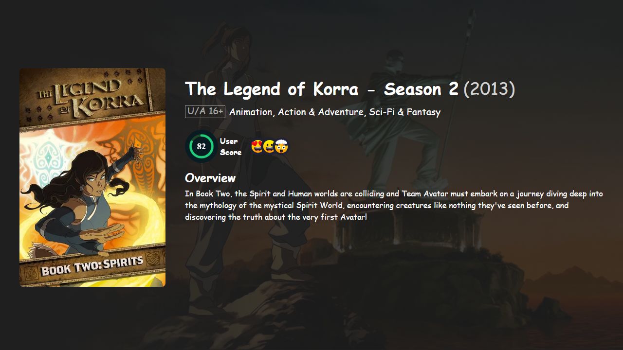 The Legend of Korra Season 2 Hindi-Telugu-Tamil-Malayalam-English Dubbed