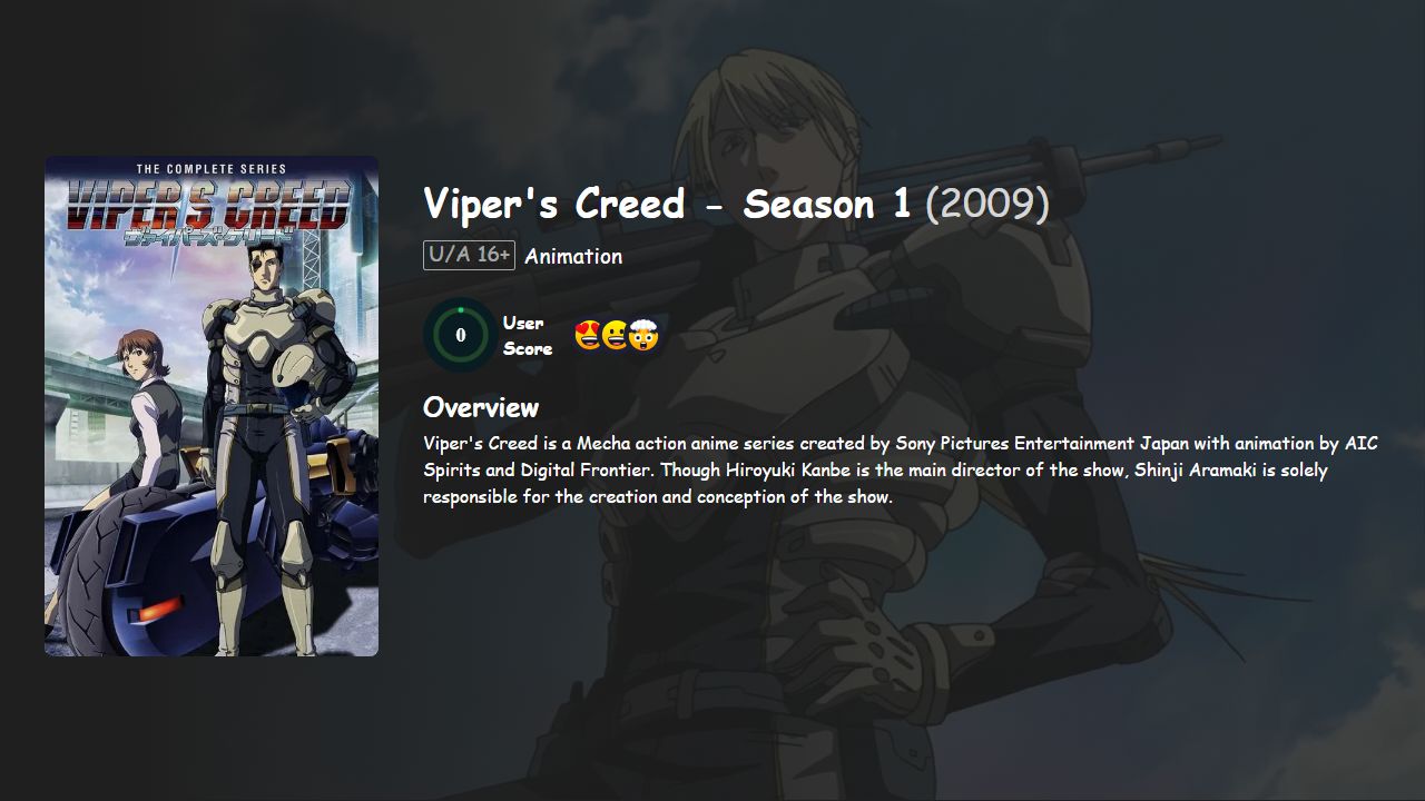 Viper’s Creed Season 1 Hindi-Japanese Dubbed