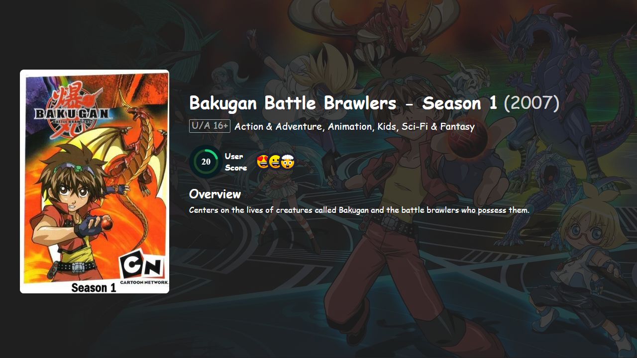 Bakugan Battle Brawlers Season 1 Hindi-Urdu Dubbed