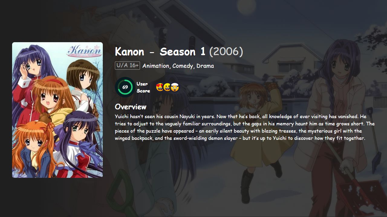 Kanon Season 1 Japanese Dubbed