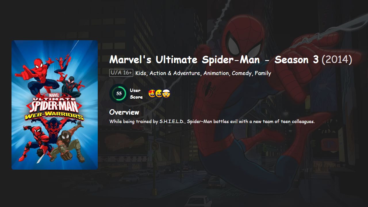 Marvel’s Ultimate Spider-Man Season 3 Hindi-Telugu-Tamil-English Dubbed