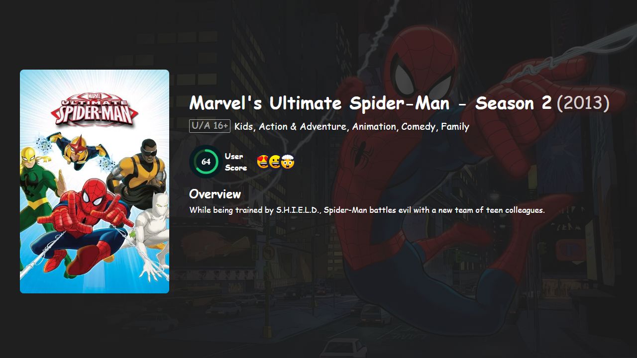Marvel’s Ultimate Spider-Man Season 2 Hindi-Telugu-Tamil-English Dubbed