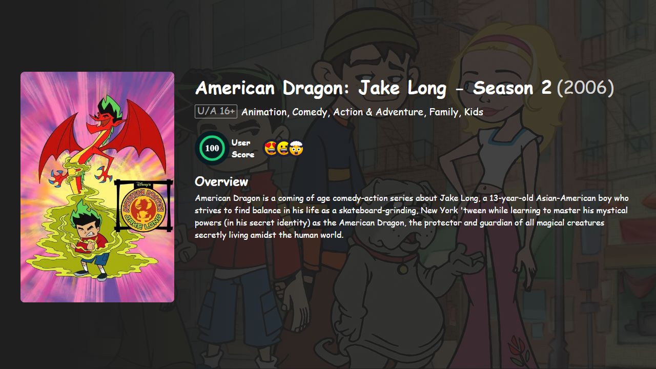 American Dragon: Jake Long Season 2 Hindi-Telugu-Tamil-English Dubbed