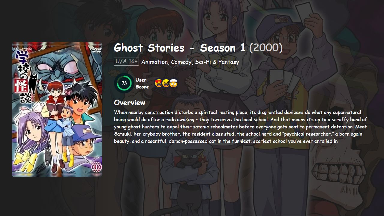 Ghost at School Season 1 Hindi-Japanese Dubbed