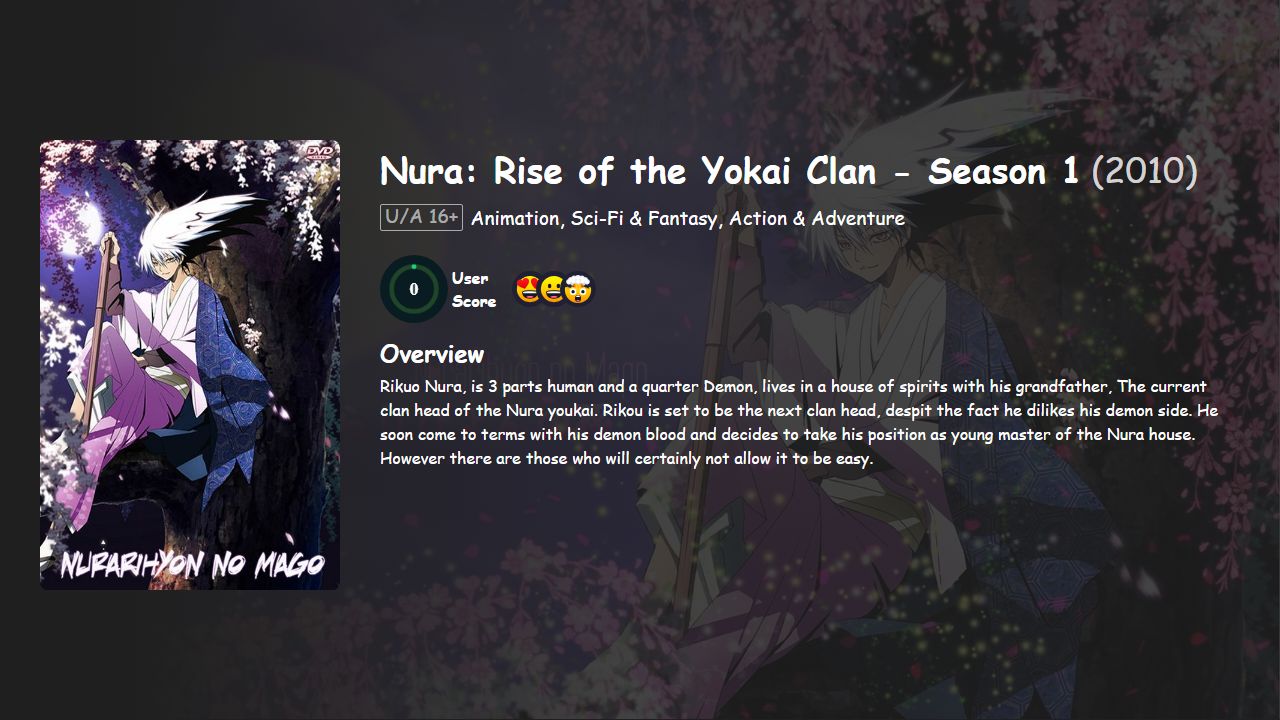 Nura: Rise of the Yokai Clan Season 1 Japanese Dubbed