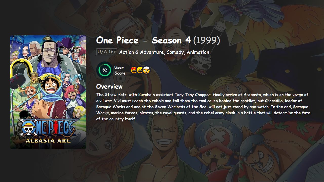 One Piece Season 4 English-Japanese Dubbed