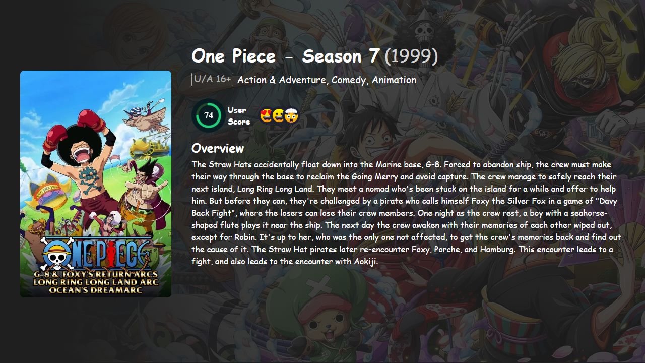 One Piece Season 7 Japanese Dubbed