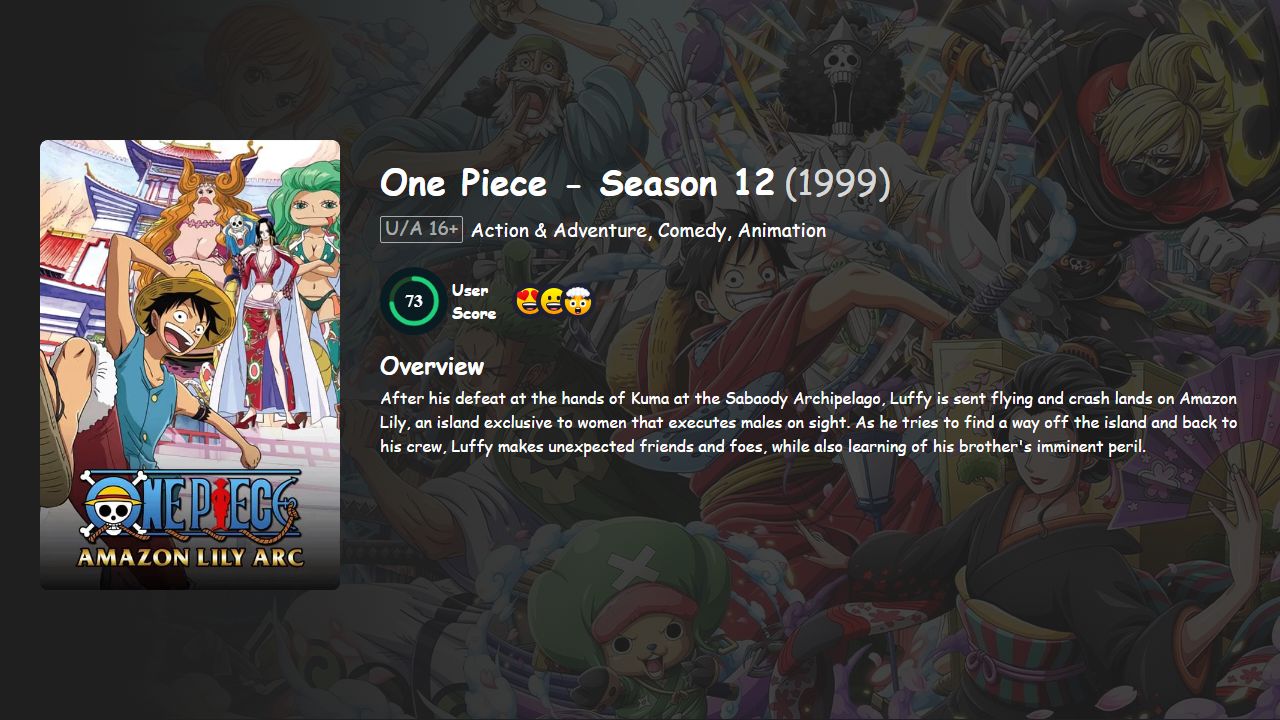 One Piece Season 12 English-Japanese Dubbed