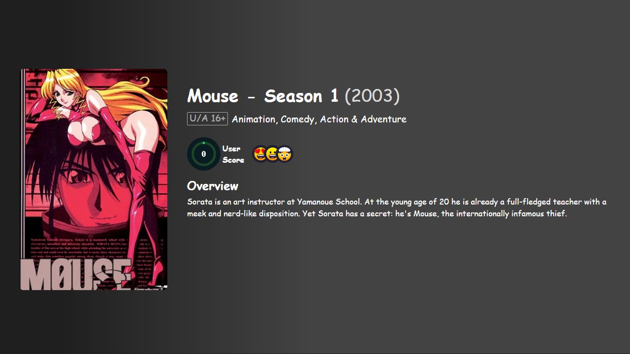 Mouse Season 1 Japanese-Korean Dubbed