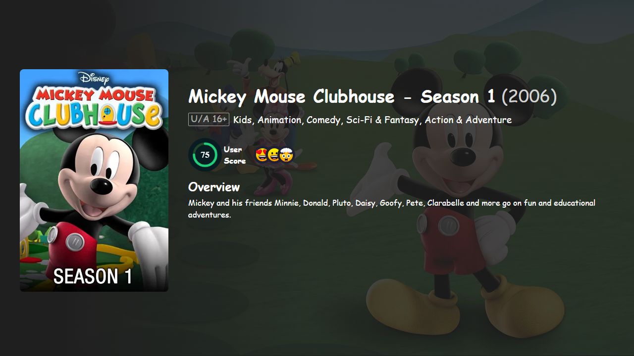 Mickey Mouse Clubhouse Season 1 Hindi-English Dubbed
