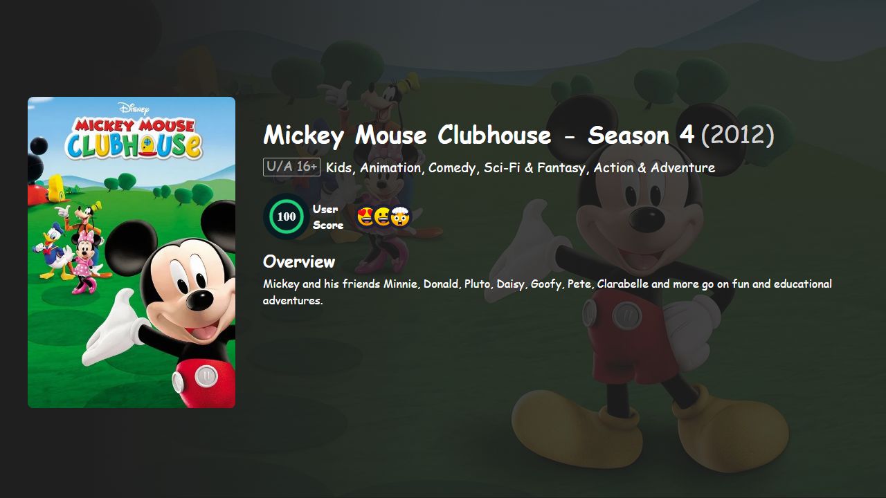 Mickey Mouse Clubhouse Season 4 Hindi-English Dubbed