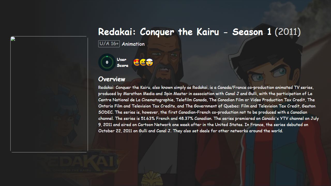 Redakai: Conquer the Kairu Season 1 Hindi Dubbed
