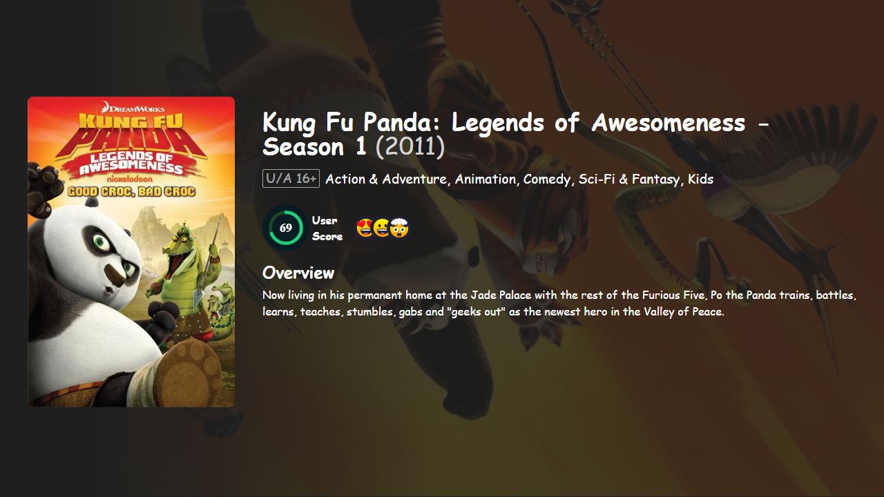Kung Fu Panda: Legends of Awesomeness Season 1 Hindi-English Dubbed