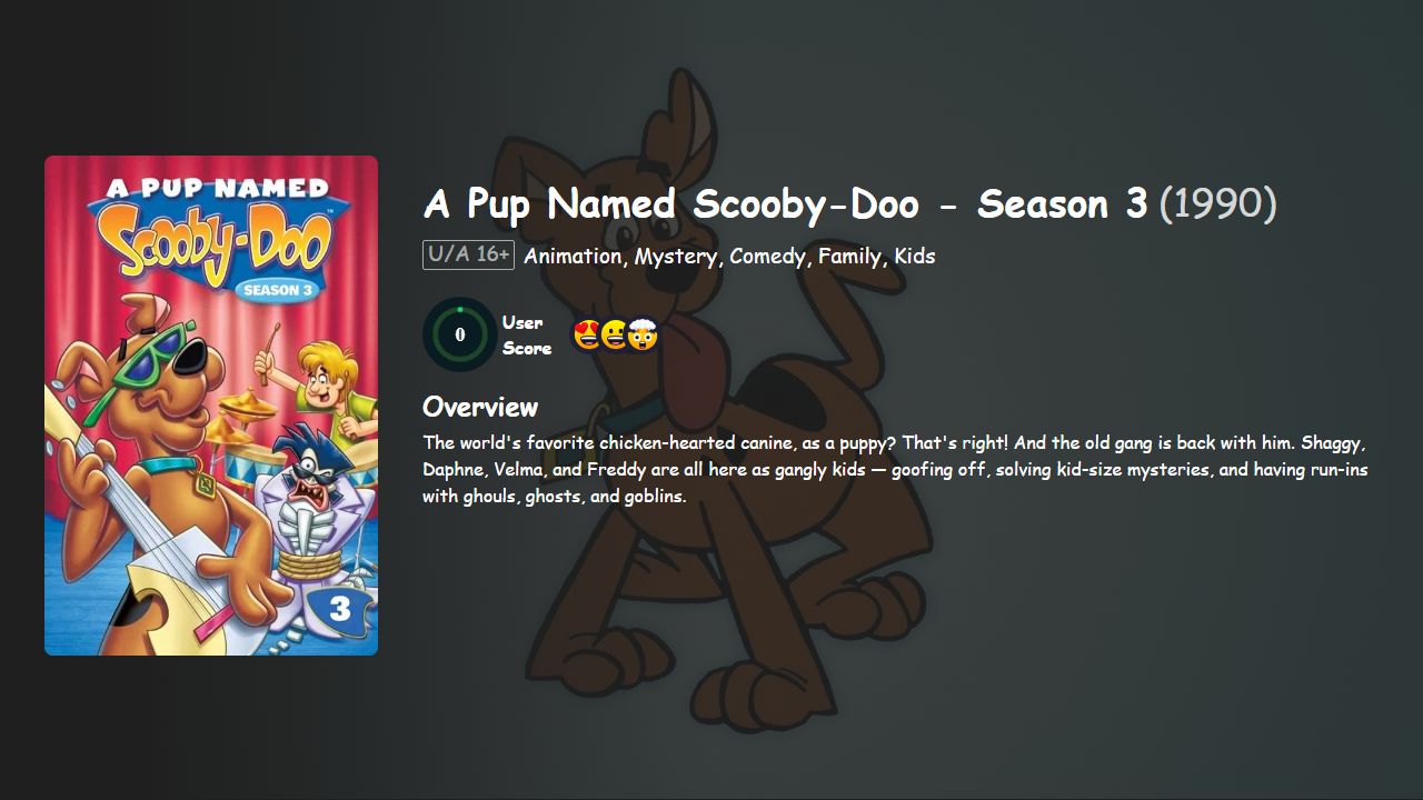 A Pup Named Scooby-Doo Season 3 Hindi-English Dubbed