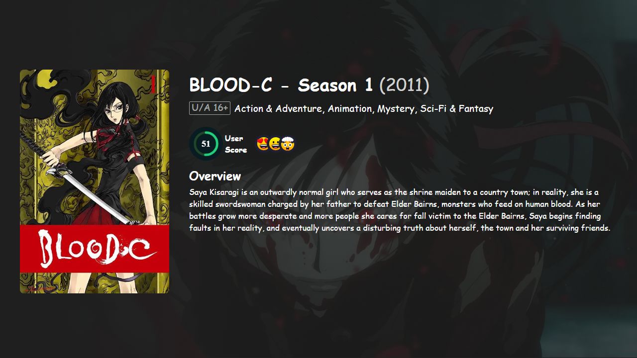 Blood-C Season 1 English-Japanese Dubbed