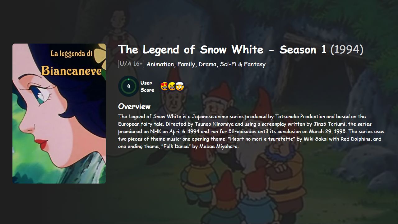 The Legend of Snow White Season 1 Hindi Dubbed
