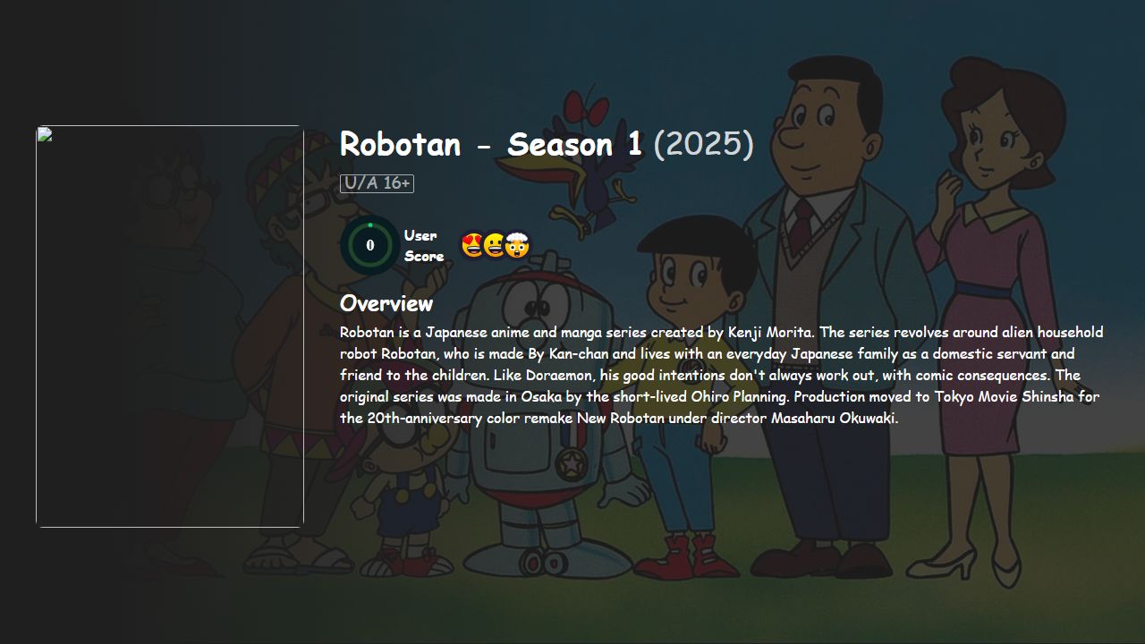 Robotan Season 1 Hindi-Telugu-Tamil-Malayalam Dubbed