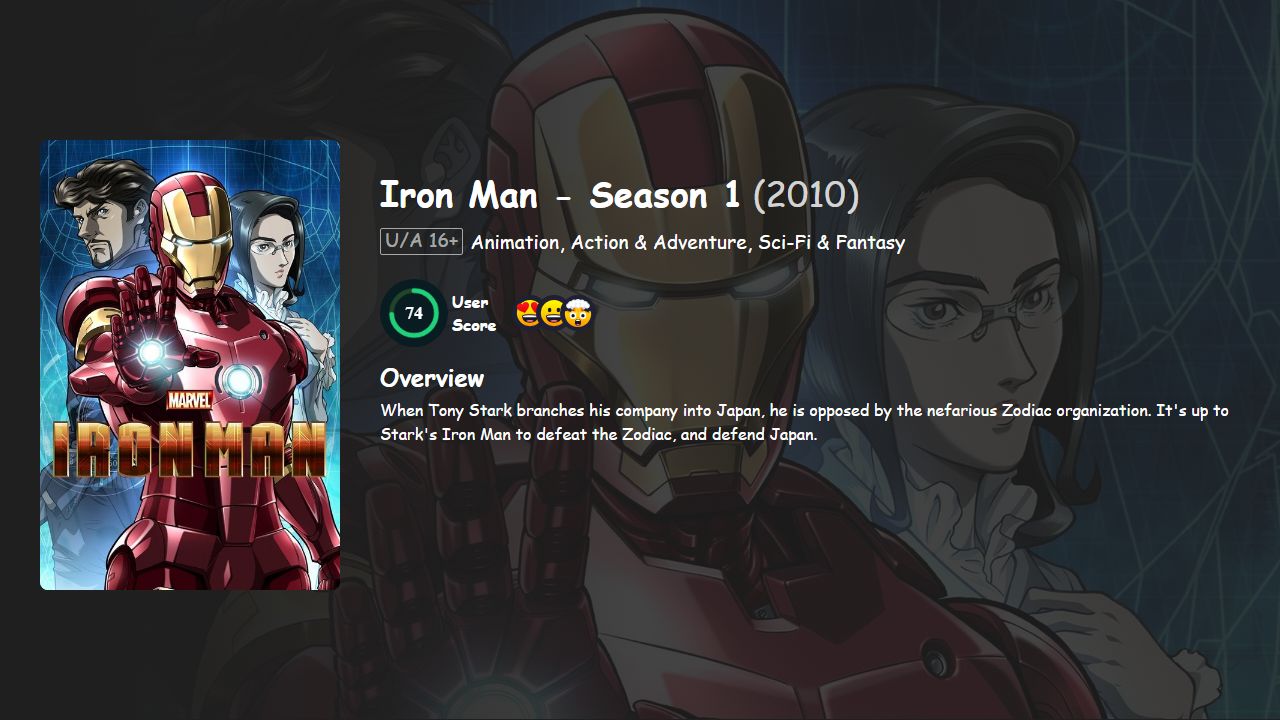 Iron Man Season 1 Hindi-English-Japanese Dubbed
