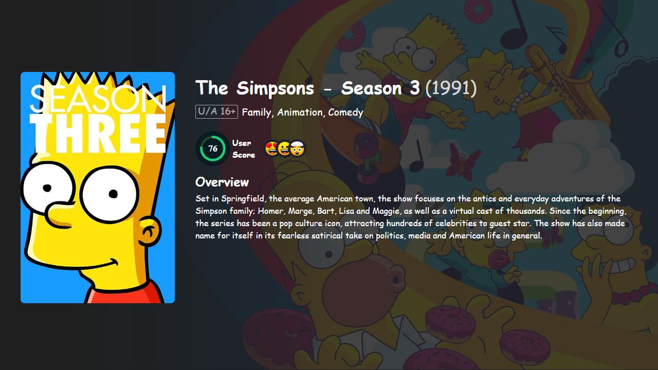 The Simpsons Season 3 English Dubbed