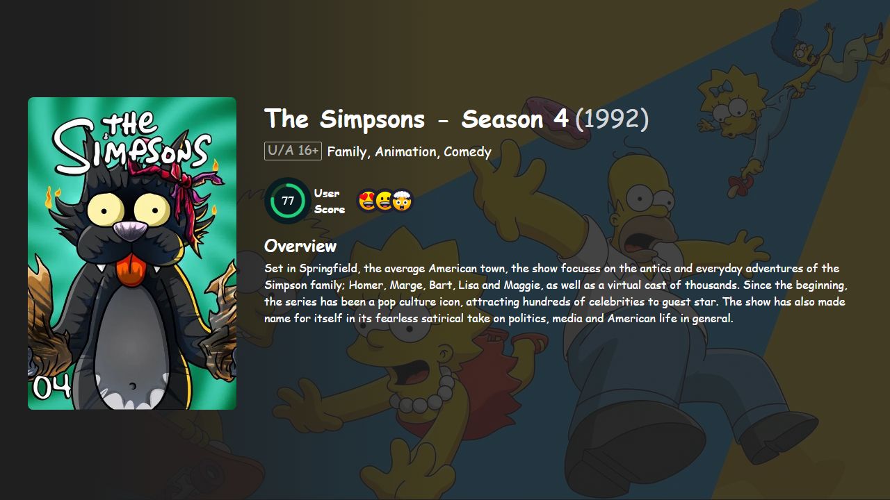 The Simpsons Season 4 English Dubbed