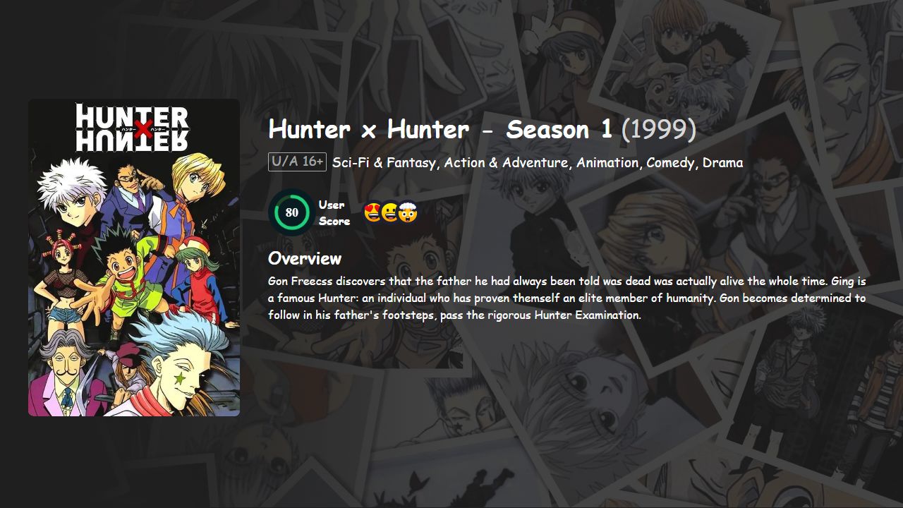 Hunter × Hunter Season 1 Hindi-Urdu-English-Japanese Dubbed