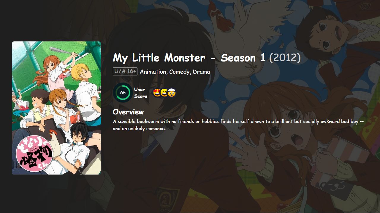 My Little Monster Season 1 Japanese Dubbed
