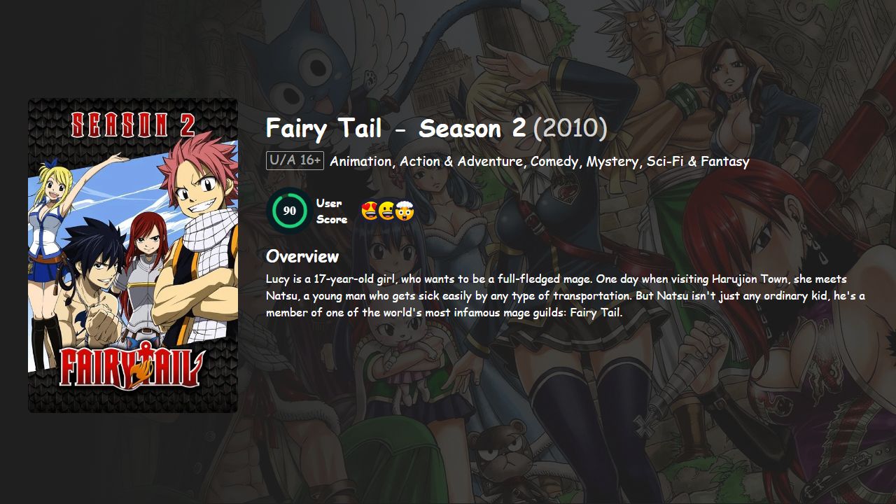 Fairy Tail Season 2 Hindi-English-Japanese Dubbed