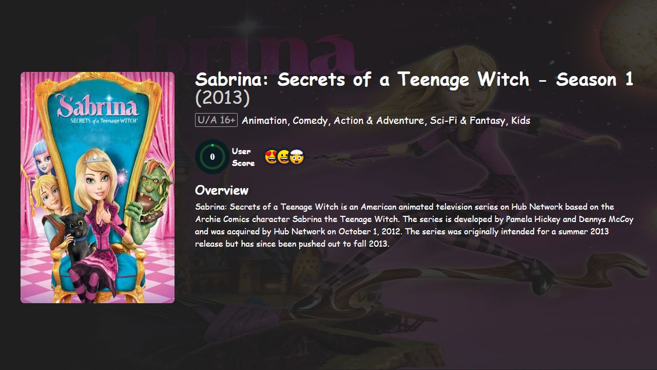 Sabrina: Secrets of a Teenage Witch Season 1 Hindi Dubbed