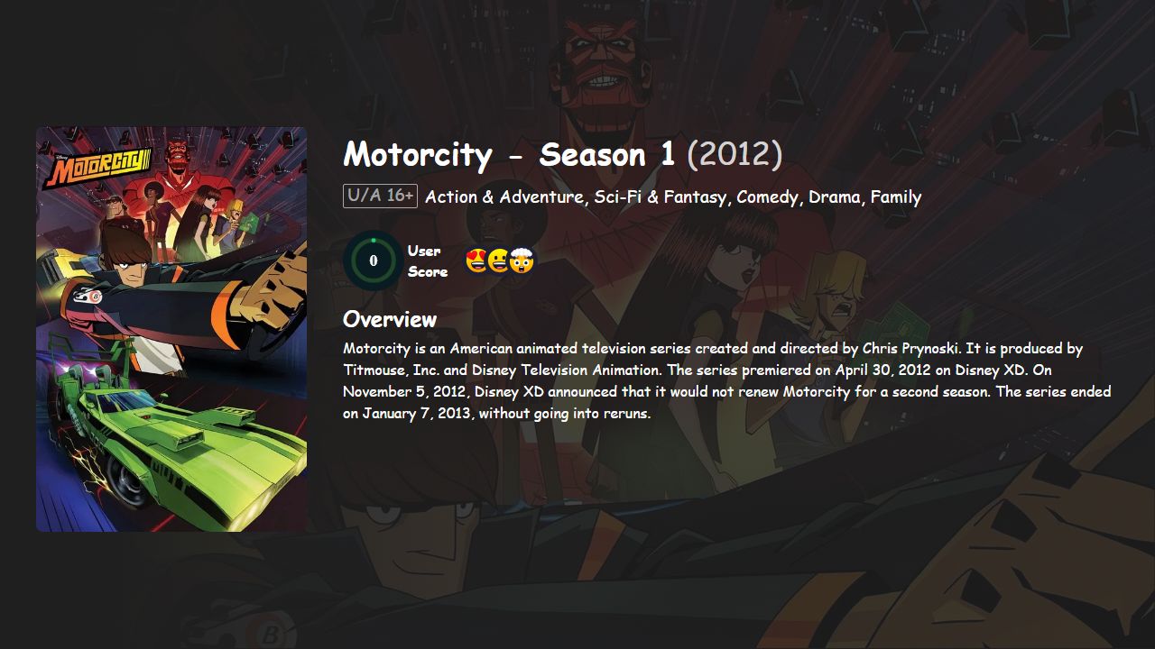 Motorcity Season 1 Hindi-English Dubbed