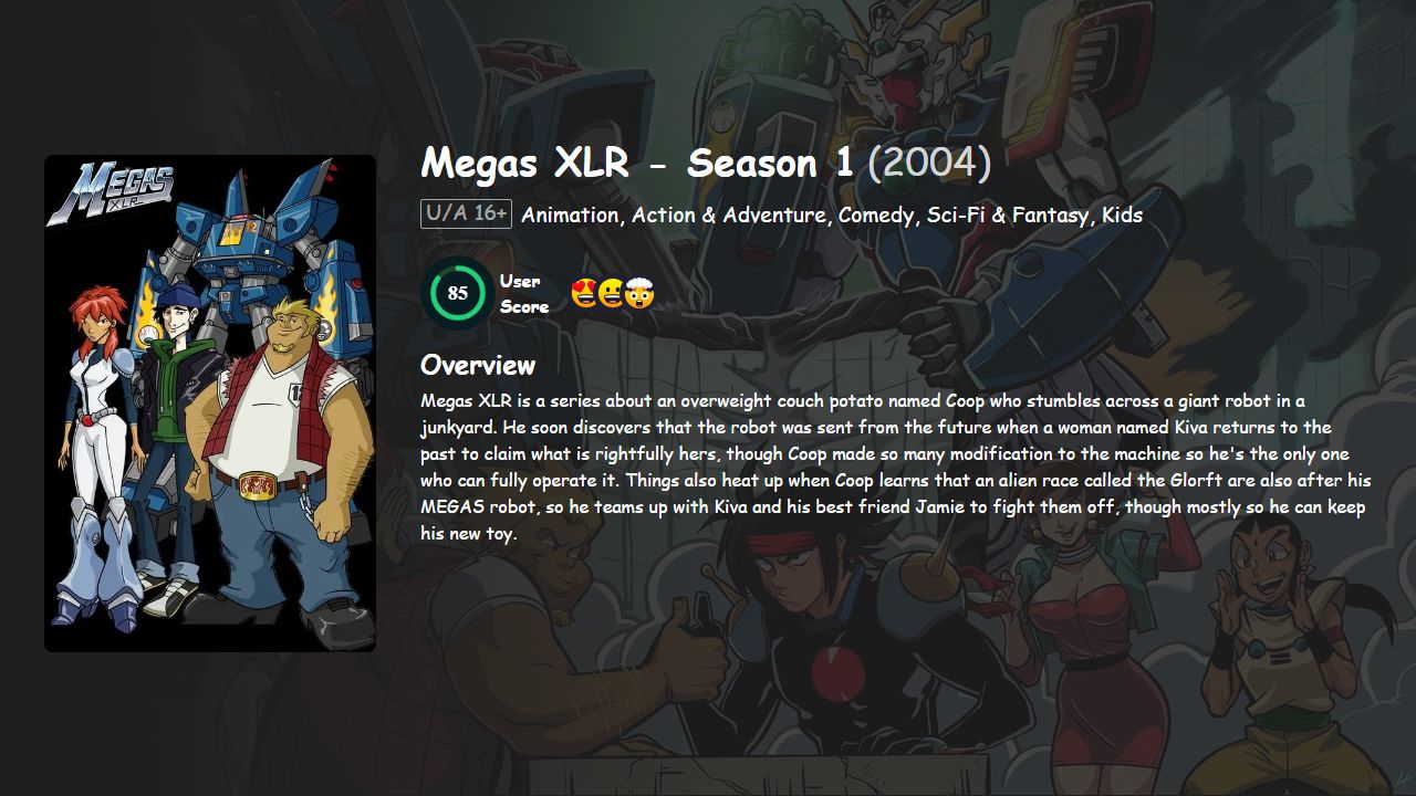 Megas XLR Season 1 Hindi-English Dubbed