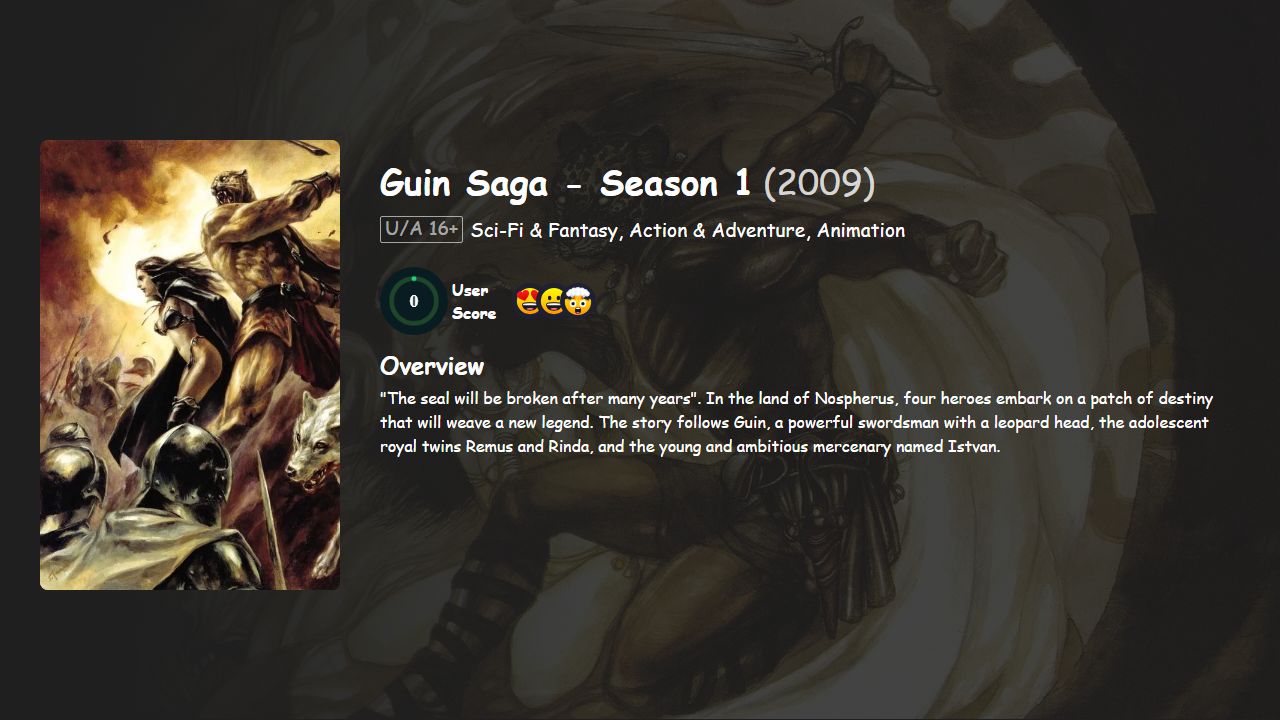 Guin Saga Season 1 Hindi-English-Japanese Dubbed