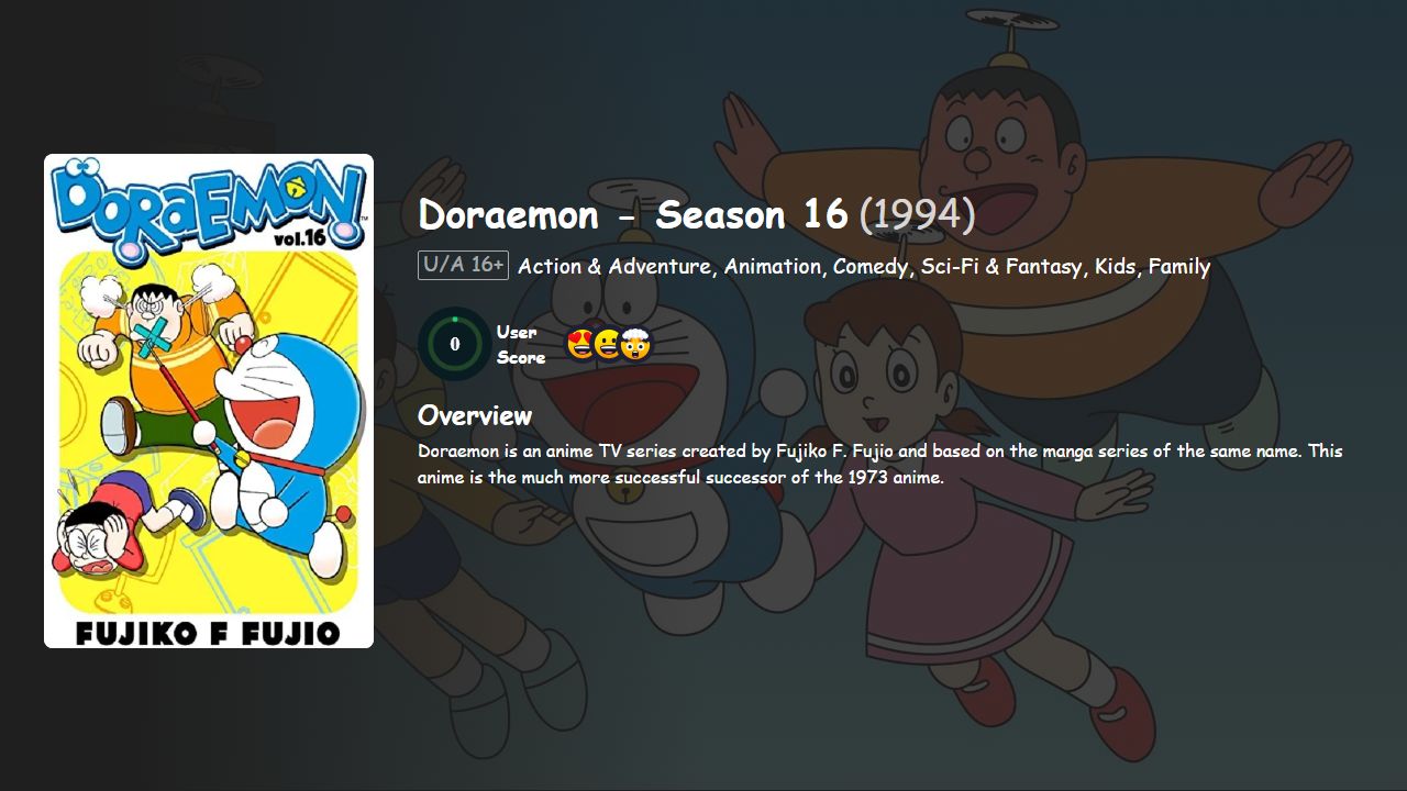 Doraemon Season 16 Hindi Dubbed
