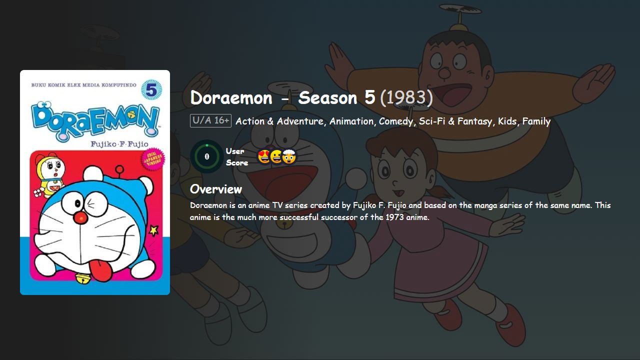 Doraemon Season 5 Japanese Dubbed