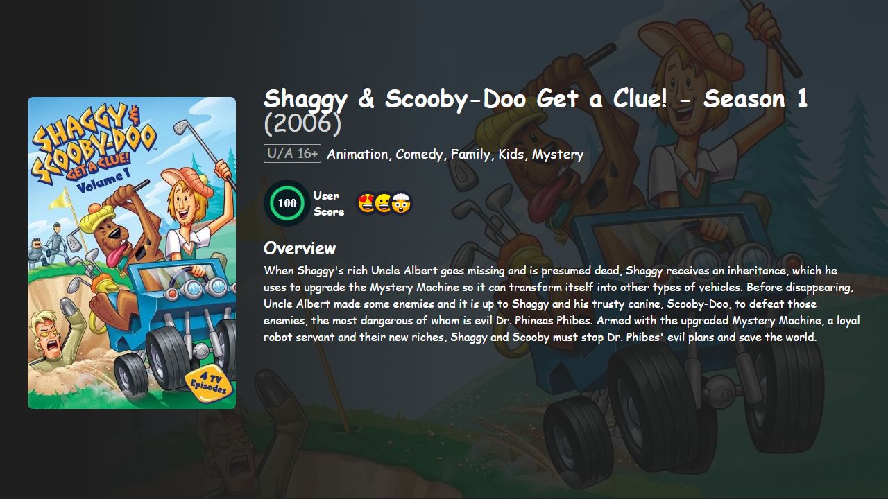 Shaggy & Scooby-Doo Get a Clue! Season 1 Hindi-Telugu-Tamil-English Dubbed