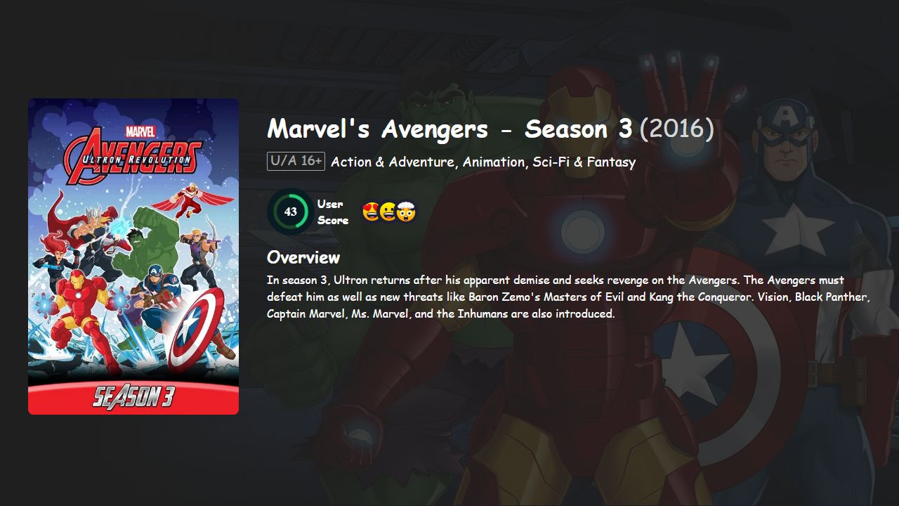 Avengers Assemble Season 3 Hindi Dubbed