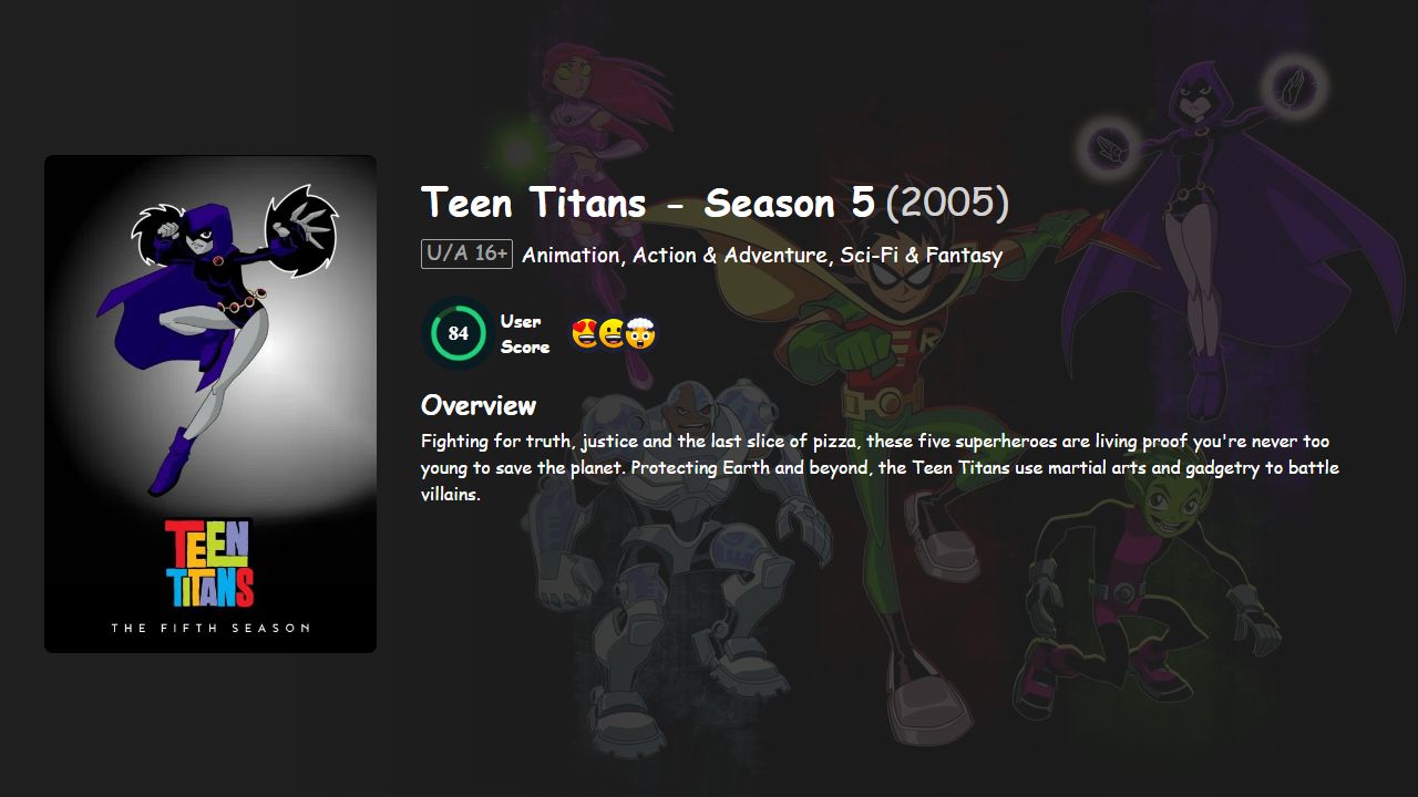 Teen Titans Season 5 Hindi Dubbed