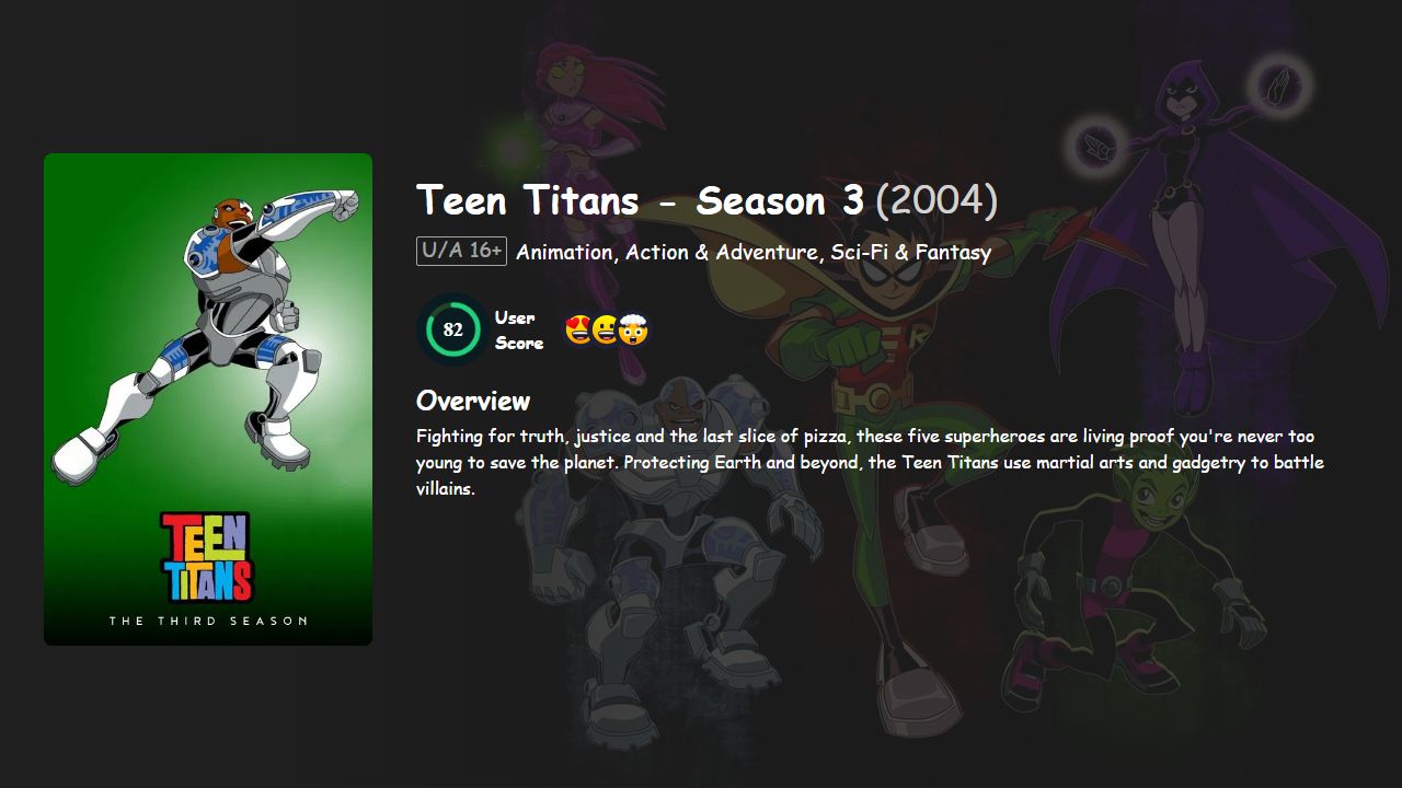 Teen Titans Season 3 Hindi-English Dubbed