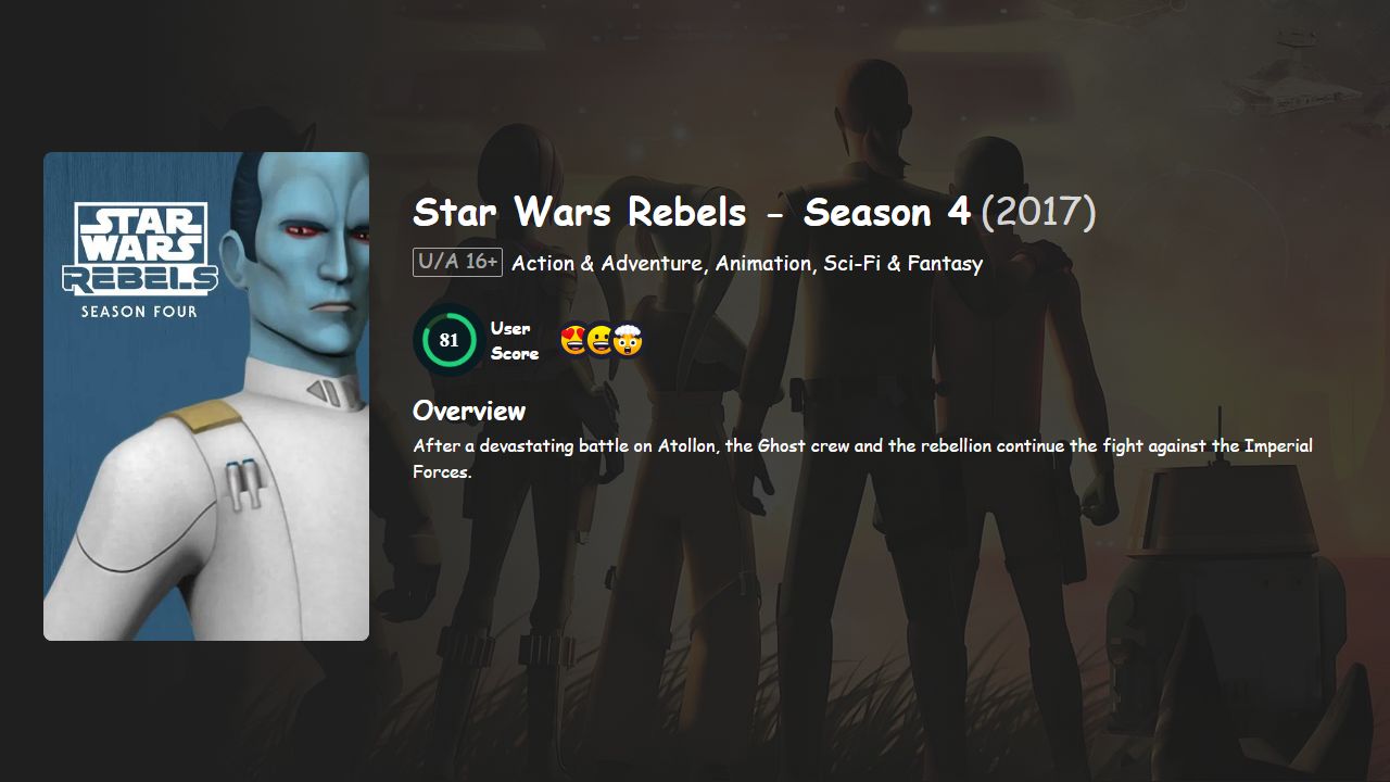 Star Wars Rebels Season 4 Hindi-Telugu-Tamil-English Dubbed