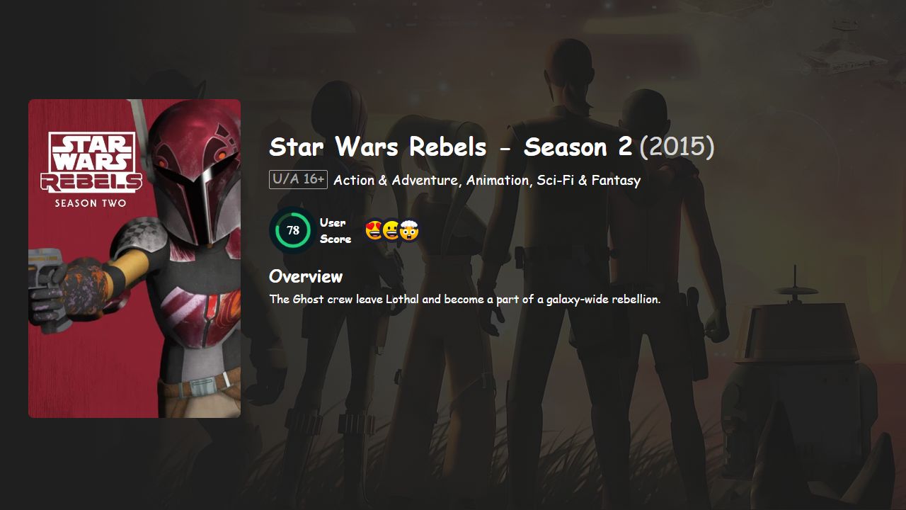 Star Wars Rebels Season 2 Hindi-Telugu-Tamil-English Dubbed