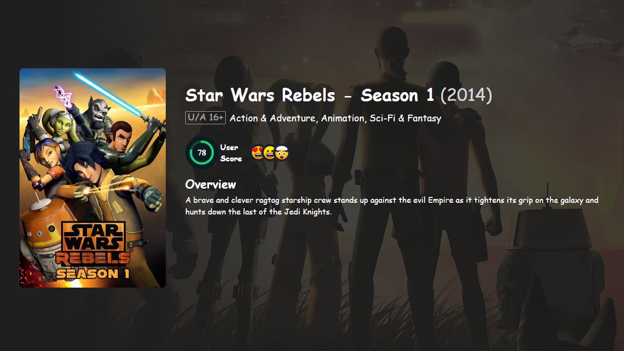 Star Wars Rebels Season 1 Hindi-Telugu-Tamil-English Dubbed