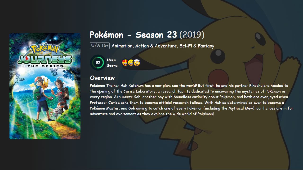 Pokémon Season 23 Hindi-Telugu-Tamil-English Dubbed