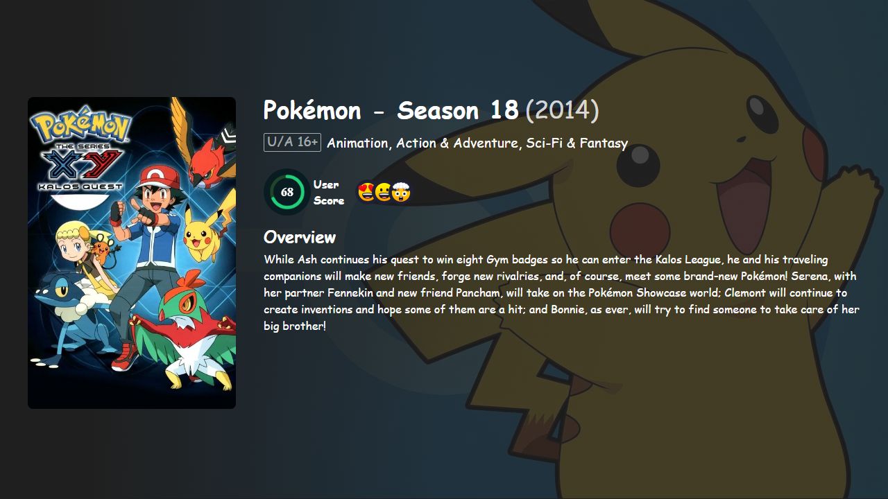 Pokémon Season 18 Hindi-Telugu-Tamil-English Dubbed