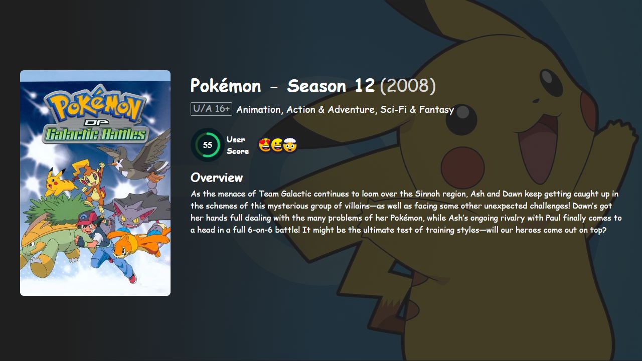 Pokémon Season 12 Hindi-Telugu-Tamil-English Dubbed