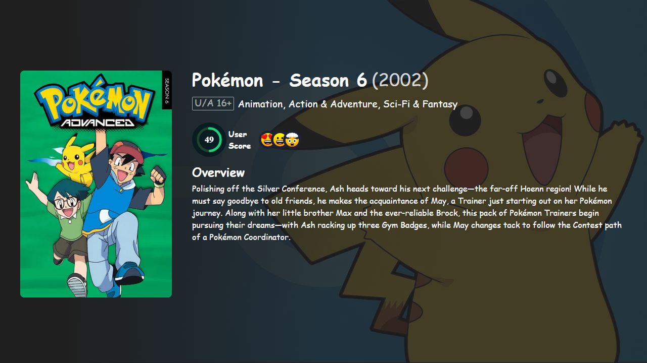 Pokémon Season 6 Hindi-English Dubbed