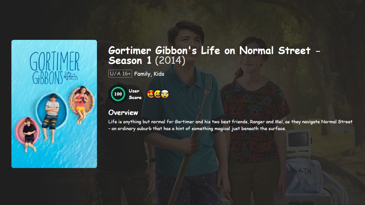 Gortimer Gibbon’s Life on Normal Street Season 1 Hindi Dubbed