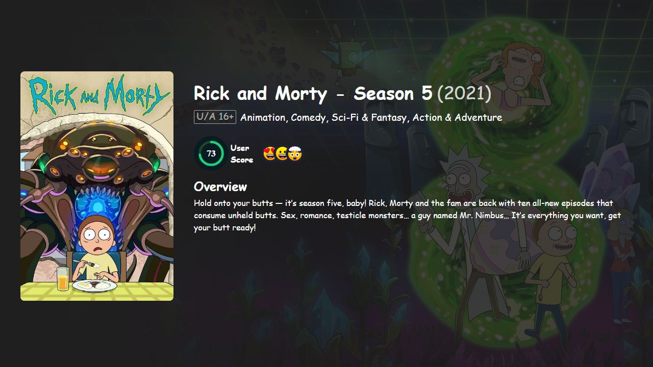 Rick and Morty Season 5 English Dubbed